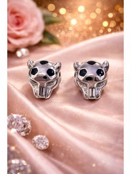 SKO - Miora Silver Jaguar Button Earing
