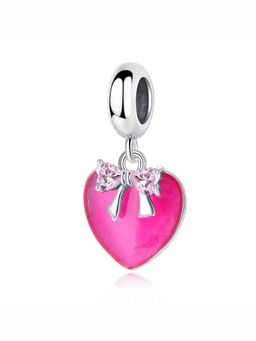 SKO - Miora Pink Pink Heart Bow Charms