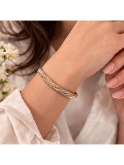 SKO - Miora Gold Two-Tone Twisted Chain Bracelet