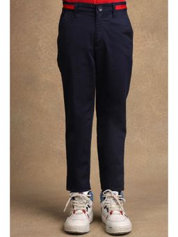 One Friday - Boys Navy Blue Straight Fit Jeans
