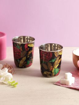 India Circus by Krsnaa Mehta - Bayrose Romance Small Steel Tumbler (Set of 2)