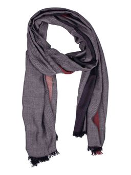 The Tie Hub - Grey Herringbone Pure Viscose Scarf