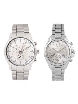 Joker and Witch - Joker & Witch Silver Casey & Izzie Couple Watches - JWJCW402 (M)