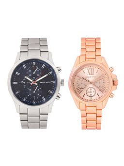 Joker and Witch - Joker & Witch Rose Gold Joe & Love Couple Watches - JWJCW403 (M)