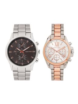 Joker and Witch - Joker & Witch Silver Eleven & Mike Couple Watches - JWJCW404 (M)