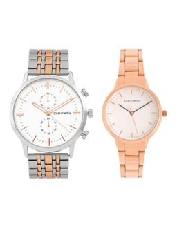 Joker and Witch - Joker & Witch White Sabrina & Nick Couple Watches - JWJCW405 (M)