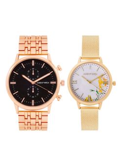 Joker and Witch - Joker & Witch White Stephan & Katherine Couple Watches - JWJCW406 (M)