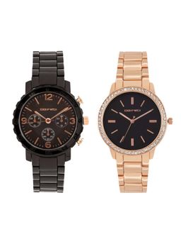 Joker and Witch - Joker & Witch Black John & Jane Couple Watches - JWJCW409 (M)