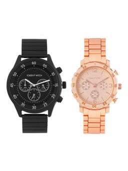 Joker and Witch - Joker & Witch Rose Gold Tony & Maria Couple Watches - JWJCW410 (M)