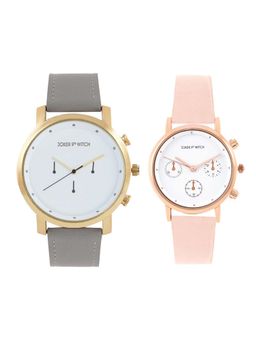 Joker and Witch - Joker & Witch White Rachel & Nick Couple Watches - JWJCW415 (M)