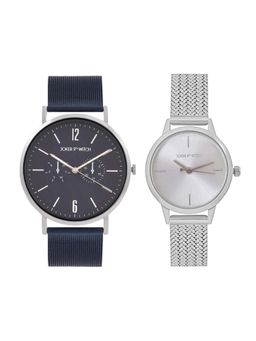 Joker and Witch - Joker & Witch Silver Tris & Four Couple Watches - JWJCW416 (M)