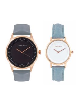 Joker and Witch - Joker & Witch White Oliver & Elio Couple Watches - JWJCW419 (M)