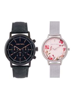 Joker and Witch - Joker & Witch Pink Tariq & Diana Couple Watches - JWJCW424 (M)