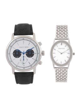 Joker and Witch - Joker & Witch White Beck & Joe Couple Watches - JWJCW425 (M)
