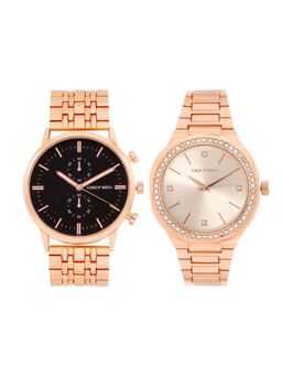 Joker and Witch - Joker & Witch Rose Gold Geralt & Yennefer Couple Watches - JWJCW428 (M)