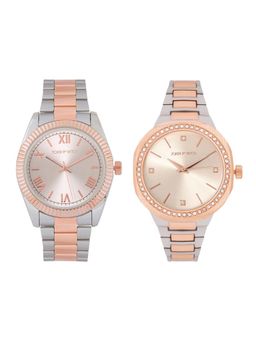 Joker and Witch - Joker & Witch Rose Gold Sabrina & Harvey Couple Watches - JWJCW430 (M)