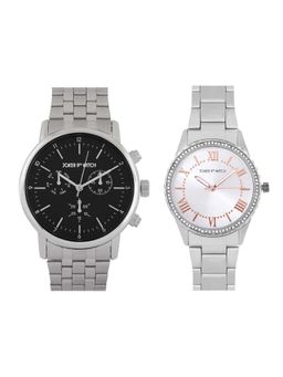 Joker and Witch - Joker & Witch Silver Moss & Roy Couple Watches - JWJCW433 (M)