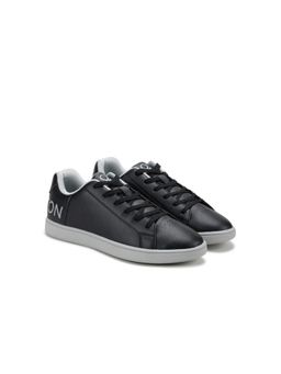 United Colors of Benetton - Men Solid Lace-Up Black Sneakers
