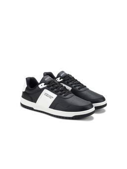 United Colors of Benetton - Men Solid Lace-Up Black Sneakers
