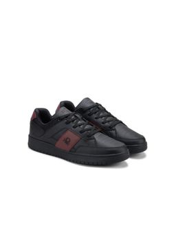 United Colors of Benetton - Perforations Lace-Up Black Sneakers