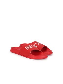United Colors of Benetton - Men PU Red Sliders