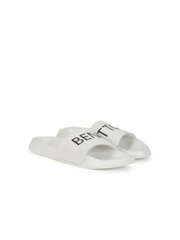 United Colors of Benetton - Men PU White Sliders