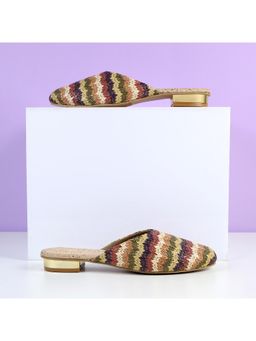 Mochi - Women Brown Slip On Mules Heels