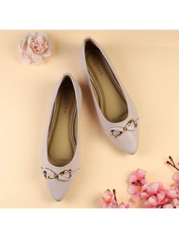 Metro - Women Pink Slip On Casual Ballerina