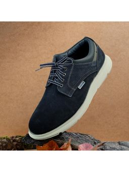 Mochi - Men Blue Lace Up Casual Derbies