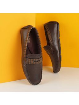 Mochi - Men Brown Slip On Casual Loafers