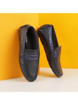 Mochi - Men Blue Slip On Casual Loafers
