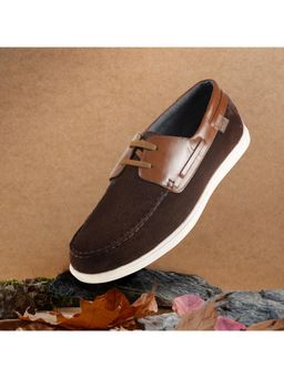 Mochi - Men Brown Lace Up Casual Boat Shoes