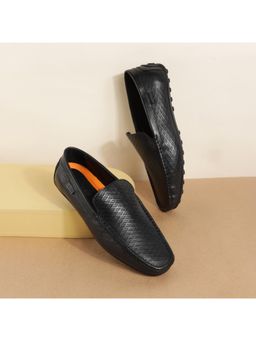 Metro - Men Black Slip On Casual Loafers