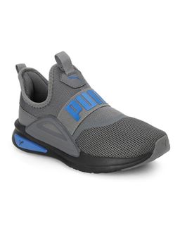 Puma - Soft Ride Enzo Evo Slip-on Junior Kids Grey Casual Shoes