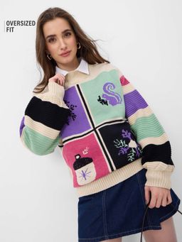 The Souled Store - Originals Woodland Women's Oversized Sweater