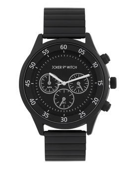 Joker and Witch - Joker & Witch Ajax All Black Metallic Strap Watch