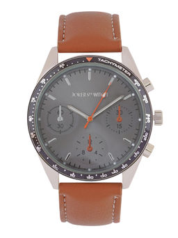 Joker and Witch - Joker & Witch Legolas Grey Dial Tan Pu Strap Watch