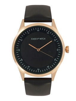 Joker and Witch - Joker & Witch Bosco Black Dial Rosegold Case Pu Strap Watch