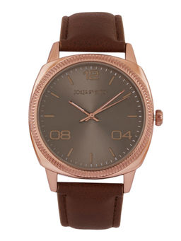 Joker and Witch - Joker & Witch Dean Grey Dial Brown Pu Strap Watch