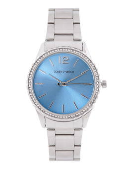 Joker and Witch - Joker & Witch Adrenalina Blue Dial Silver Metallic Strap Watch