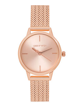 Joker and Witch - Joker & Witch Anetra All Rosegold Mesh Strap Watch