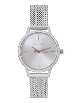 Joker and Witch - Joker & Witch Anetra All Silver Mesh Strap Watch