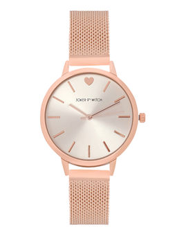 Joker and Witch - Joker & Witch Twelve O'Heart All Rosegold Mesh Strap