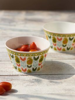 Chumbak - Ikat Paisley Bowls Gift - 520 Ml (Pack of 2)