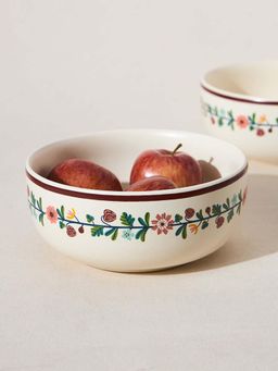 Chumbak - Tiara Serving Bowl, 8" Dia Kashmir Trails