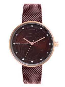 French Connection - Brown Analog Round Dial Watch for Women FCN00038F