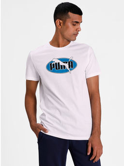 Puma - Flock Tee Men White T-shirt