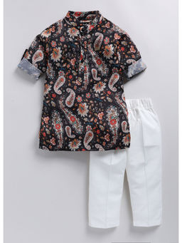 Little Collars - Super Soft Floral Ethnic Kurta and for Boys (Set of 2)