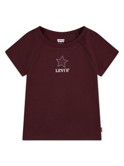Levi's - Boot Applique Raglan Maroon Top