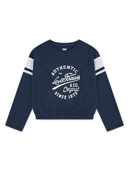Levi's - Varsity Long Sleeve Navy Blue T-Shirt